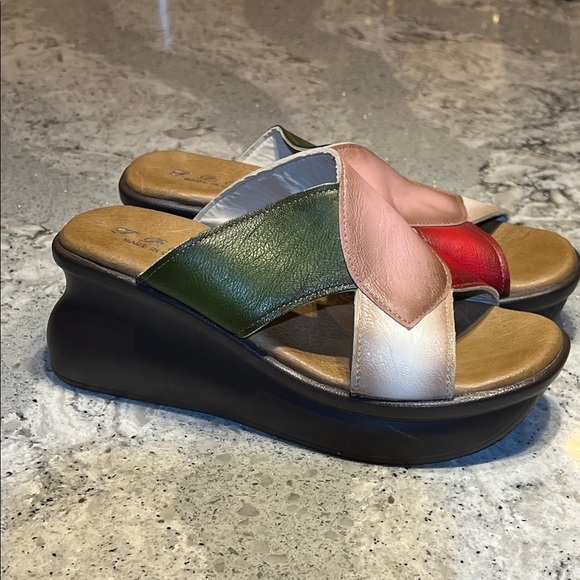 Shoes - Colorful Women's Wedge Sandals Size 7.5
